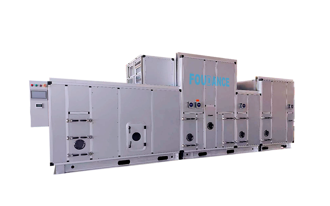 T&lt;25.C/RH&lt;1% एयर लिथियम आयन बैटरी Dehumidifier 10000m3/h वायु प्रवाह और &lt;-40.C ओस बिंदु के साथ